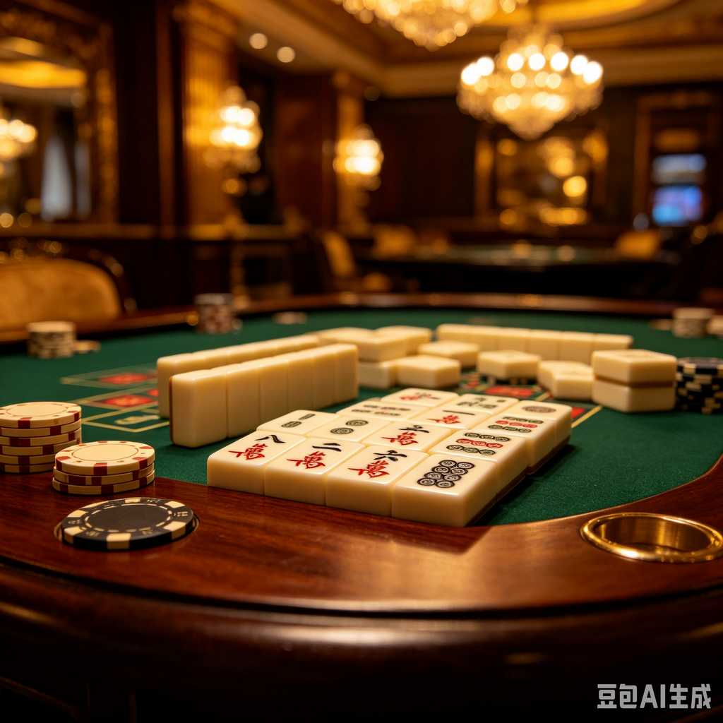 retro vintage mahjong set